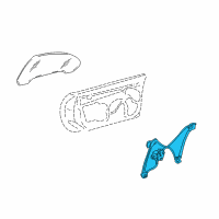 OEM 2009 Cadillac XLR Window Regulator Diagram - 20823059