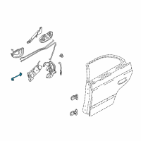 OEM Hyundai Accent Checker Assembly-Rear Door, RH Diagram - 79490-25000