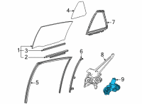 OEM 2021 Toyota Mirai Window Motor Diagram - 85710-62040