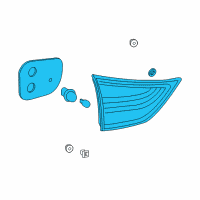OEM 2016 Toyota Sienna Back Up Lamp Assembly Diagram - 81590-08030