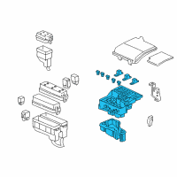 OEM 2000 Acura RL Box Assembly, Main Fuse Diagram - 38250-SZ3-A11