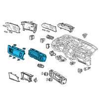 OEM Honda Civic Control Assy., Auto Air Conditioner *NH1L* (BLACK) Diagram - 79600-TR2-A61ZA