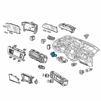 OEM 2012 Honda Civic Switch Assembly, Hazard Diagram - 35510-TR0-A01