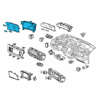 OEM 2013 Honda Civic Meter Assembly, Combination Diagram - 78200-TR2-A02