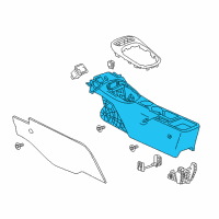 OEM 2016 Chevrolet Cruze Console Assembly Diagram - 84139042