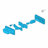 OEM Honda CR-V Light Assy., License Diagram - 34100-ST5-003