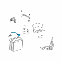 OEM Toyota Prius Negative Cable Diagram - 82123-47010