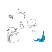 OEM Toyota Prius Battery Tray Diagram - 74402-47030