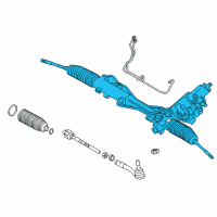 OEM 2011 BMW 535i GT Exchange Hydro Steering Gear Servotronic Diagram - 32-10-6-795-222