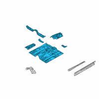 OEM Lincoln MKZ Front Floor Pan Diagram - 7E5Z-5411135-A