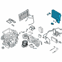 OEM BMW EVAPORATOR Diagram - 64-11-9-496-918