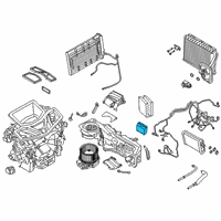 OEM BMW CONTROL MODULE, A/C, REAR Diagram - 64-11-7-911-110