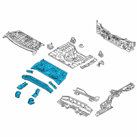 OEM Kia Forte Koup Panel Assembly-Rear Floor Front Diagram - 65510A7200