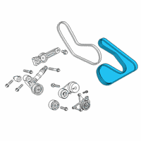 OEM 2019 Ram 1500 Belt-SERPENTINE Diagram - 5281592AA