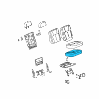 OEM 2004 GMC Envoy Pad Asm, Rear Seat Cushion Diagram - 88937900