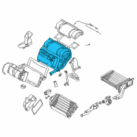 OEM 2000 BMW Z8 Empty Housing For Heater/Air Condit.Unit Diagram - 64-11-8-385-271