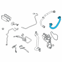 OEM 2016 Ford Fiesta Hose Diagram - C1BZ-6A664-D