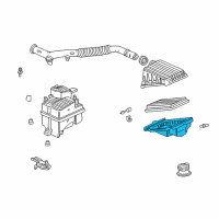 OEM Honda Civic del Sol Case Set, Air Cleaner Diagram - 17240-P2F-A00