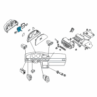 OEM 2000 Nissan Altima Speedometer Assembly Diagram - 24820-0Z800