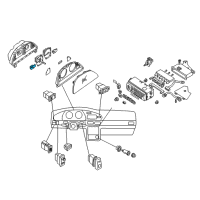 OEM 2001 Nissan Altima Meter Assy-Fuel Diagram - 24830-0Z800