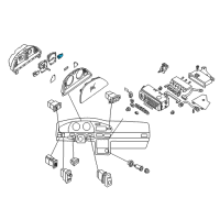 OEM 2000 Nissan Altima Meter Assy-Water Temperature Diagram - 24835-0Z800