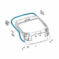 OEM 2018 Toyota C-HR Weatherstrip Diagram - 67881-F4011