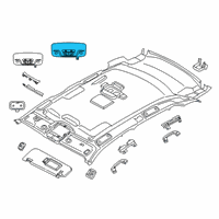 OEM 2018 BMW X3 Interior Reading Light Led Rear Centre Diagram - 63-31-6-848-614