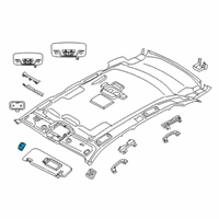 OEM 2020 BMW X3 Countersupport, Sun Visor Diagram - 51-16-7-445-683