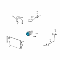 OEM 2014 Chevrolet Equinox Clutch & Pulley Diagram - 22798748