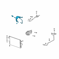 OEM GMC Terrain Front Pressure Hose Diagram - 20907091