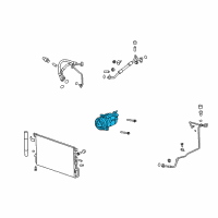 OEM 2014 Chevrolet Equinox Compressor Diagram - 23255703