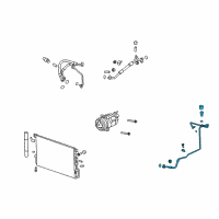 OEM 2010 Chevrolet Equinox AC Tube Diagram - 23274007