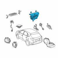 OEM 2011 Lexus RX350 Receiver Assy, Radio Diagram - 86120-48G00