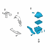 OEM 2017 Ford Fusion Air Cleaner Assembly Diagram - HS7Z-9600-E