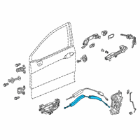 OEM 2019 Honda Clarity Cable, Front Door Lock Diagram - 72133-TRT-A01