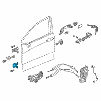 OEM Honda Clarity Hinge, Right Front Door L Diagram - 67420-TRT-003ZZ