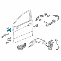 OEM 2020 Honda Clarity Hinge, Left Front Door U Diagram - 67450-TRT-003ZZ