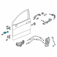 OEM 2020 Honda Clarity Checker Complete, Front Diagram - 72340-TRT-A01