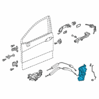 OEM 2018 Honda Clarity Latch Assembly, Front Diagram - 72110-TRT-A01