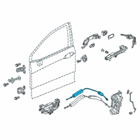 OEM 2019 Honda Clarity Cable, Front Diagram - 72131-TRT-A01