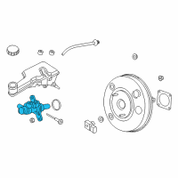 OEM Lincoln MKZ Master Cylinder Diagram - DG9Z-2140-A