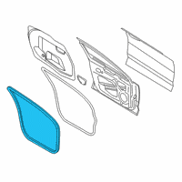 OEM 2019 Ford Fusion Weatherstrip On Body Diagram - DS7Z-5420708-B