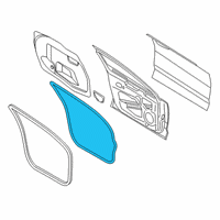 OEM 2016 Ford Fusion Door Weatherstrip Diagram - DS7Z-5420531-C