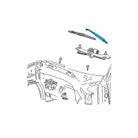 OEM 2002 Lincoln Navigator Wiper Arm Diagram - 2L1Z-17526-AB