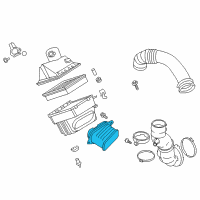 OEM Nissan Titan XD Duct Assembly Air Diagram - 16554-EZ40A