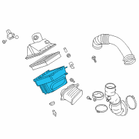 OEM 2018 Nissan Titan XD Air Cleaner Housing Diagram - 16528-EZ40A