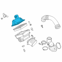 OEM 2016 Nissan Titan XD Air Cleaner Housing Cover Diagram - 16526-EZ40A