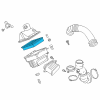 OEM Nissan Air Cleaner Element Diagram - 16546-EZ40A