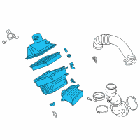 OEM Nissan Titan XD Air Cleaner Box Diagram - 16500-EZ41C