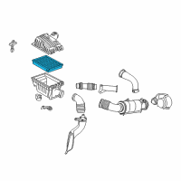 OEM 2015 BMW i8 Air Filter Element Diagram - 13-71-7-634-154